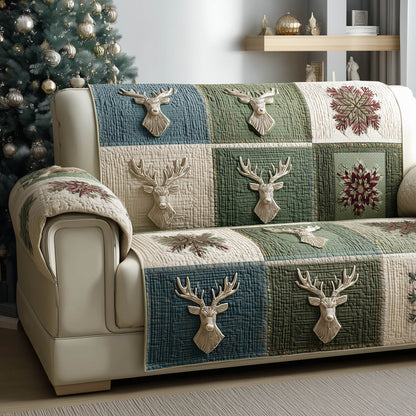 Winter Antler Quilted Sofa Cover GFTONT5284