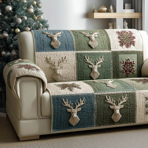 Winter Antler Quilted Sofa Cover GFTONT5284