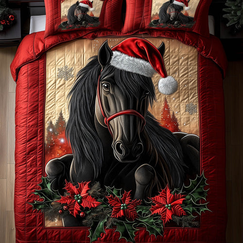 Festive Dark Horse Duvet Cover Set GFTONT5291