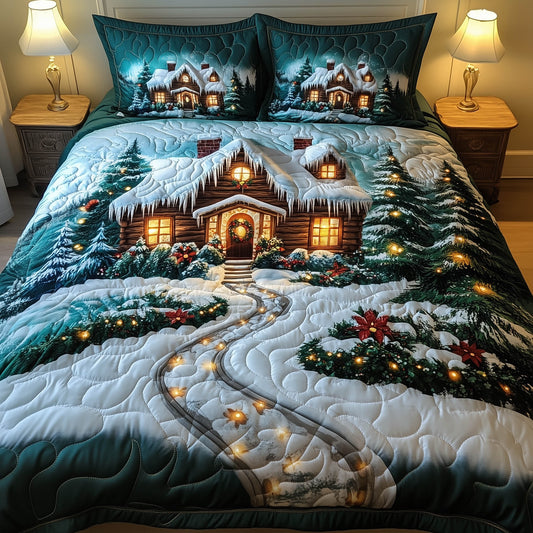 Christmas Cabin Duvet Cover Set GFTONT5296