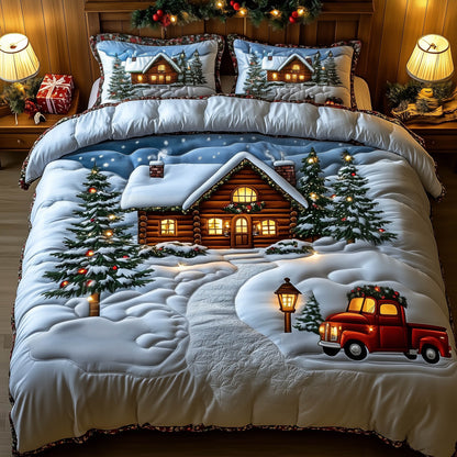 Christmas Cabin Duvet Cover Set GFTONT5298