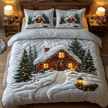 Christmas Cabin Duvet Cover Set GFTONT5299