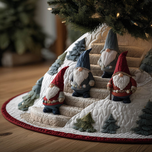 Joyful Gnome Quilted Tree Skirt GFTONT5301