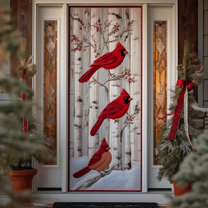 Birch Cardinal Quilted Door Cover GFTONT5310