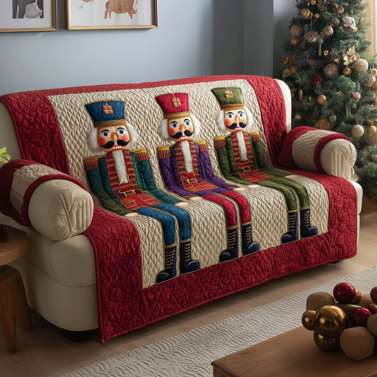 Nutcracker Soldiers Quilted Sofa Cover GFTONT5315