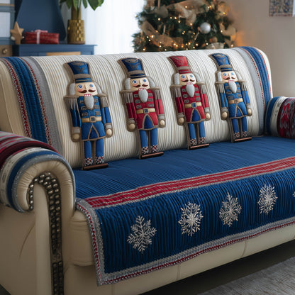 Nutcracker Soldiers Quilted Sofa Cover GFTONT5316