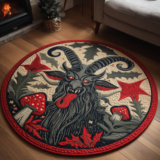 Folkart Krampus Quilted Round Mat GFTONT5330