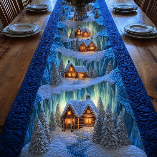 Snow Village Quilted Table Runner GFTONT5336