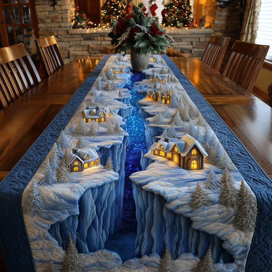 Snow Village Quilted Table Runner GFTONT5337