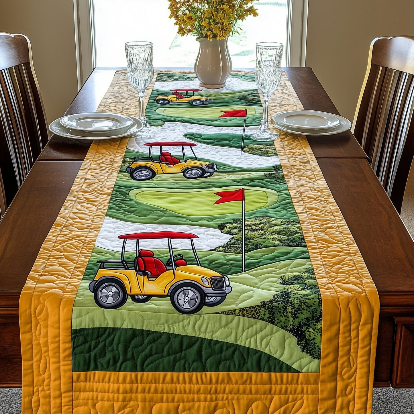 Golf Cart Quilted Table Runner GFTONT533