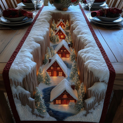 Winter Village Quilted Table Runner GFTONT5341