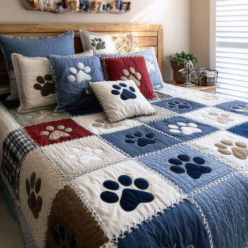 Paw Patchwork Duvet Cover Set GFTONT5346