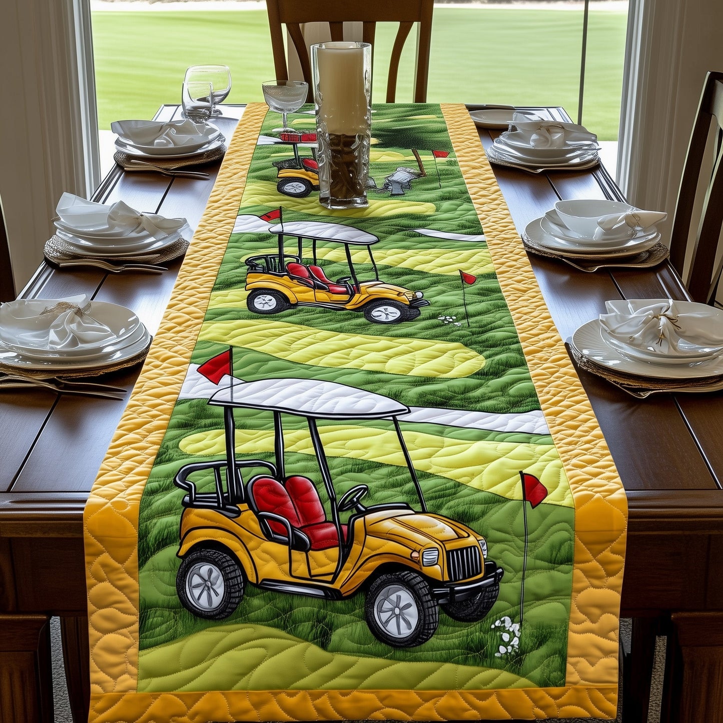 Golf Cart Quilted Table Runner GFTONT535