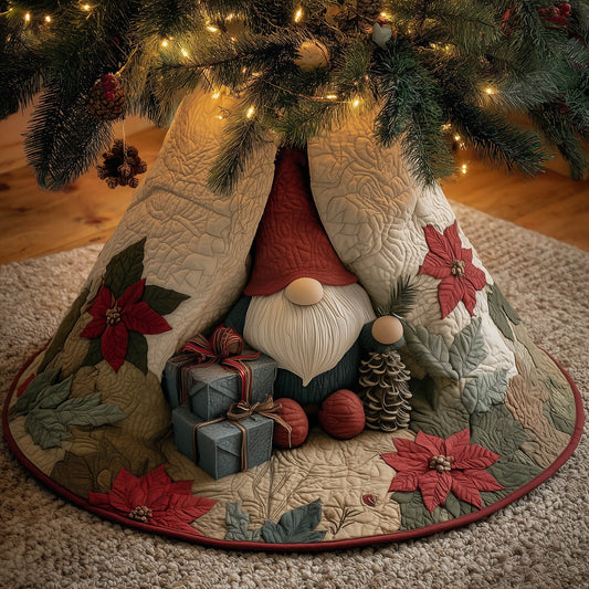 Winter Gnome Quilted Tree Skirt GFTONT5370