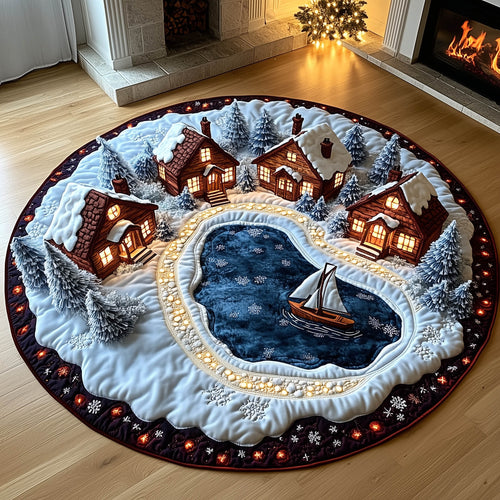 Winter Village Quilted Round Mat GFTONT5377