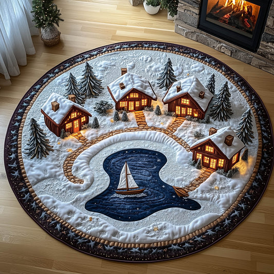 Winter Village Quilted Round Mat GFTONT5378
