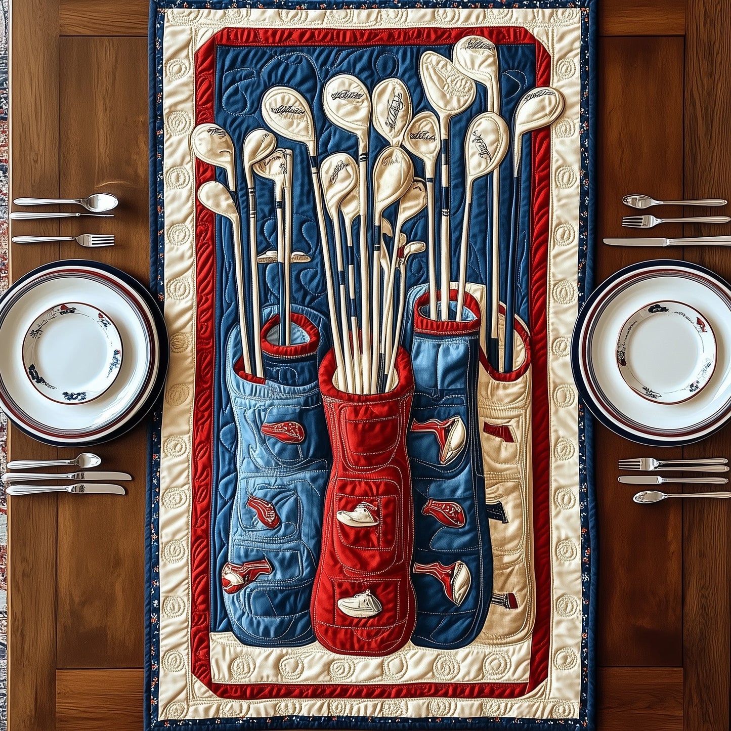 Golfing Joy Quilted Table Runner GFTONT537