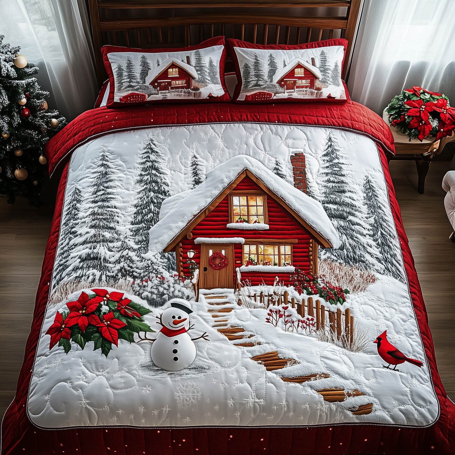 Snow Cabin Duvet Cover Set GFTONT5390
