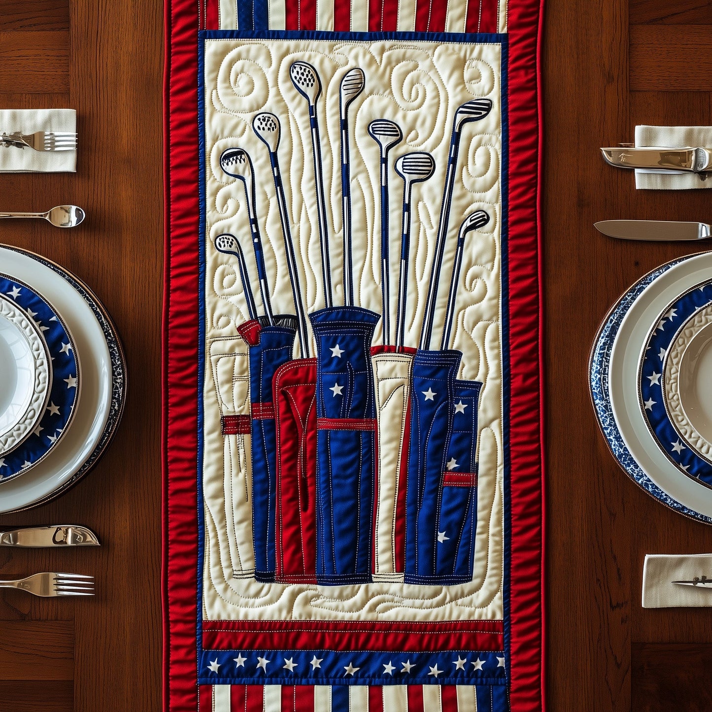 Golfing Joy Quilted Table Runner GFTONT539