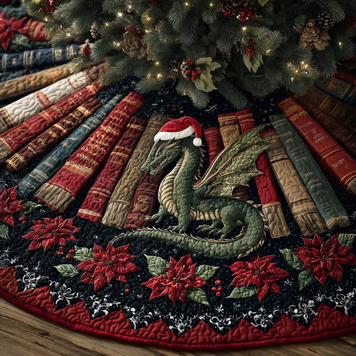 Bookish Dragon Quilted Tree Skirt GFTONT5401