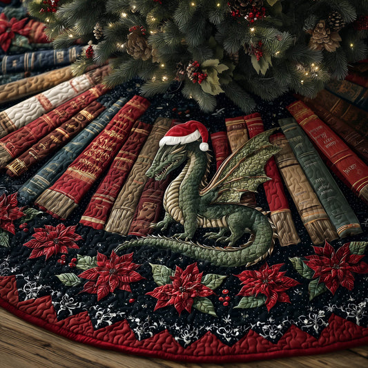 Bookish Dragon Quilted Tree Skirt GFTONT5401