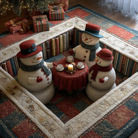 Snowman Teatime Area Rug GFTONT5432