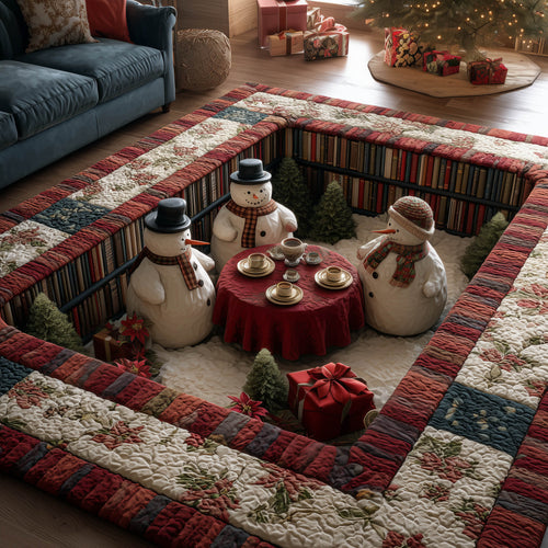 Snowman Teatime Area Rug GFTONT5433