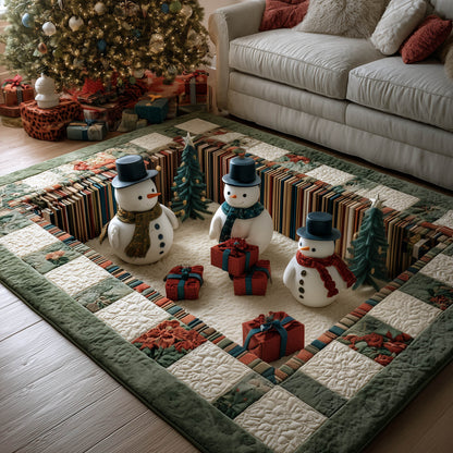 Festive Snowman Area Rug GFTONT5441