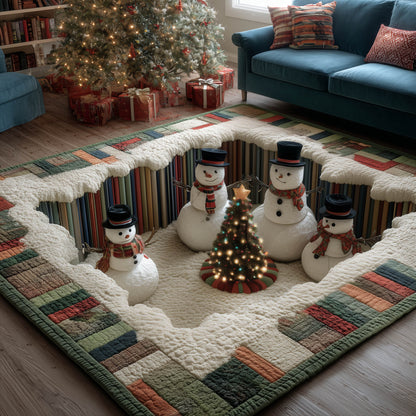 Festive Snowman Area Rug GFTONT5442