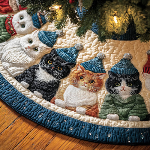 Ameowzing Holiday Quilted Tree Skirt GFTONT5451