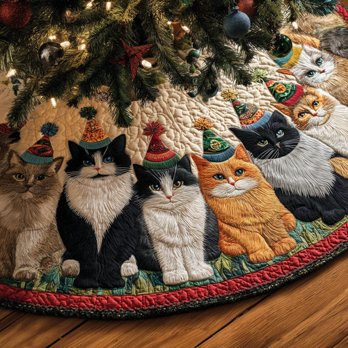 Pawfect Christmas Quilted Tree Skirt GFTONT5452