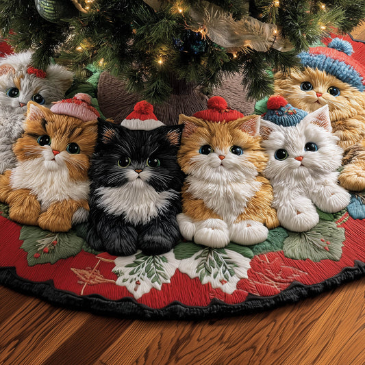 Pawfect Christmas Quilted Tree Skirt GFTONT5454