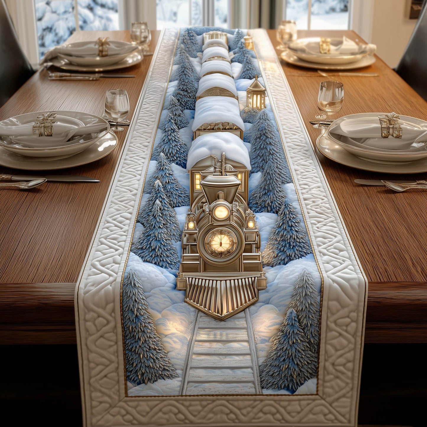Yuletide Express Quilted Table Runner GFTONT5457
