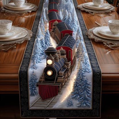 Christmas Railway Quilted Table Runner GFTONT5458