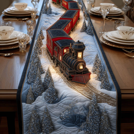 Christmas Railway Quilted Table Runner GFTONT5459