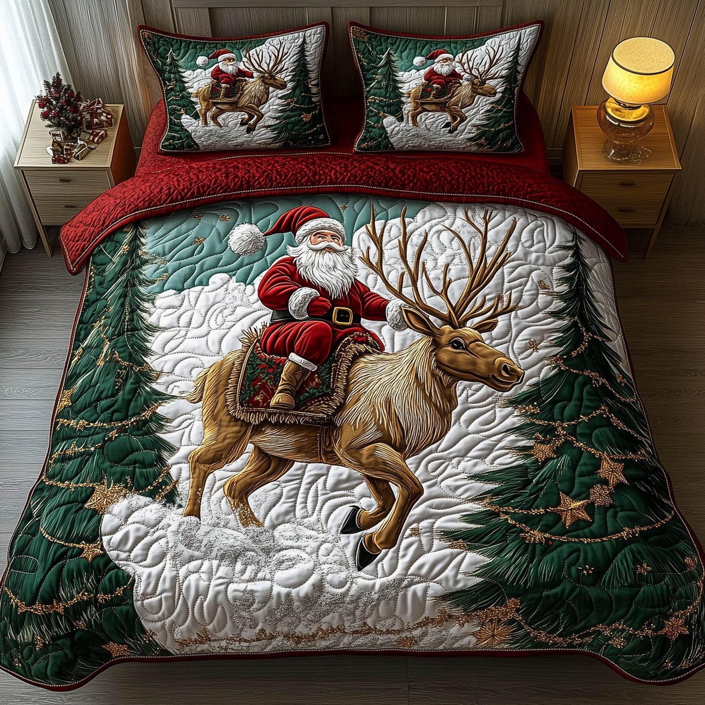 Santa Ride Duvet Cover Set GFTONT5465