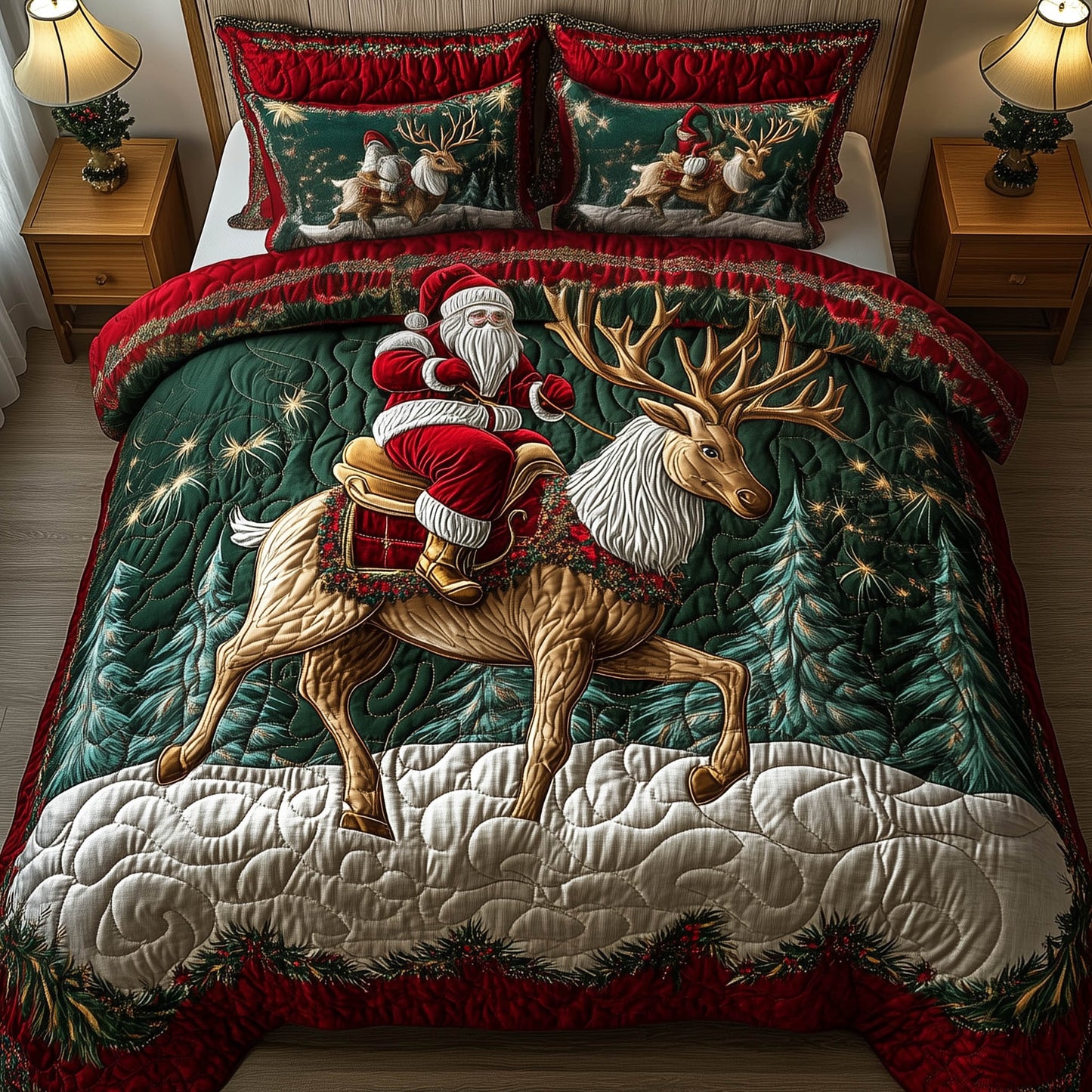Santa Ride Duvet Cover Set GFTONT5466