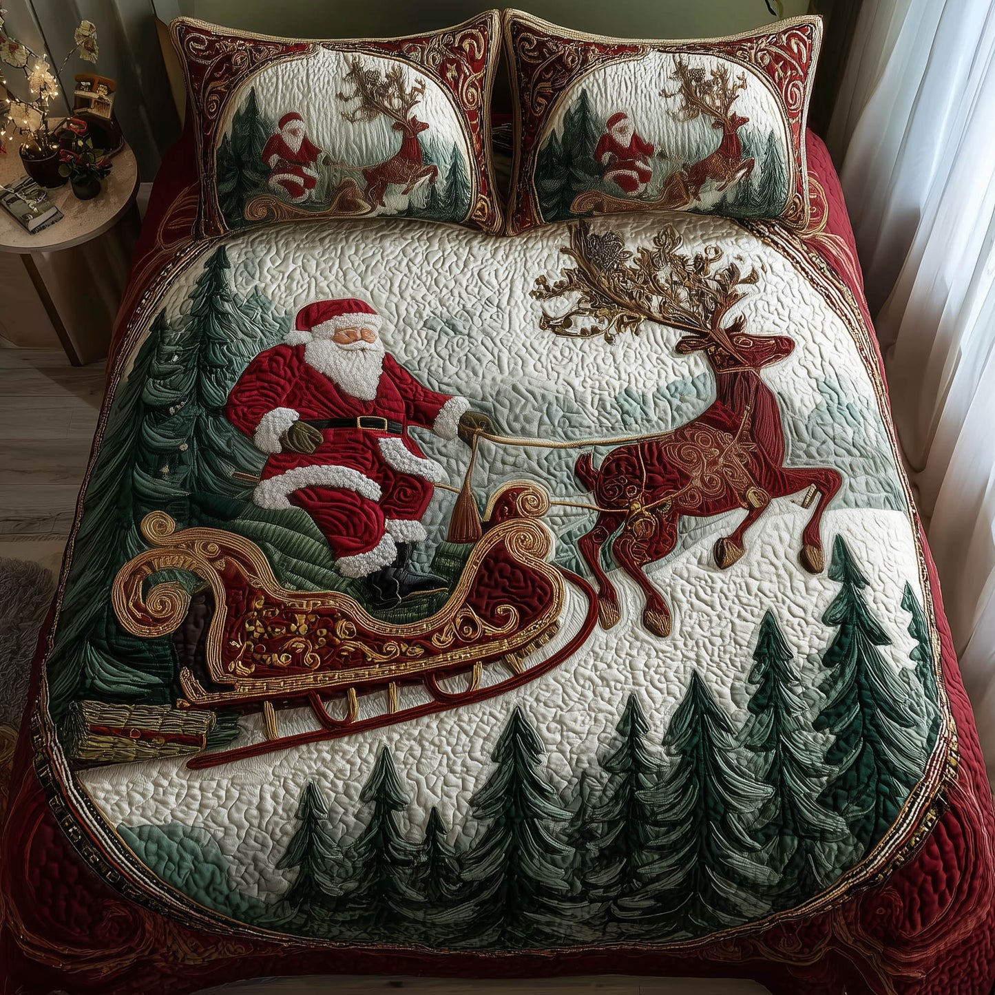 Santa Ride Duvet Cover Set GFTONT5467