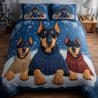 Christmas Dobermann Duvet Cover Set GFTONT5473