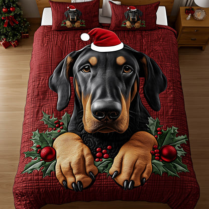 Christmas Dobermann Duvet Cover Set GFTONT5474
