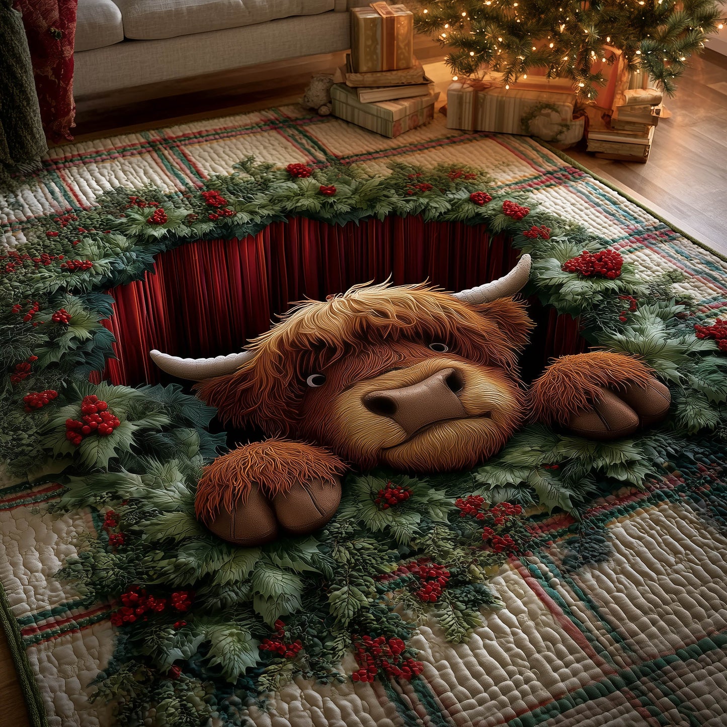 Highland Cow Area Rug GFTONT5481