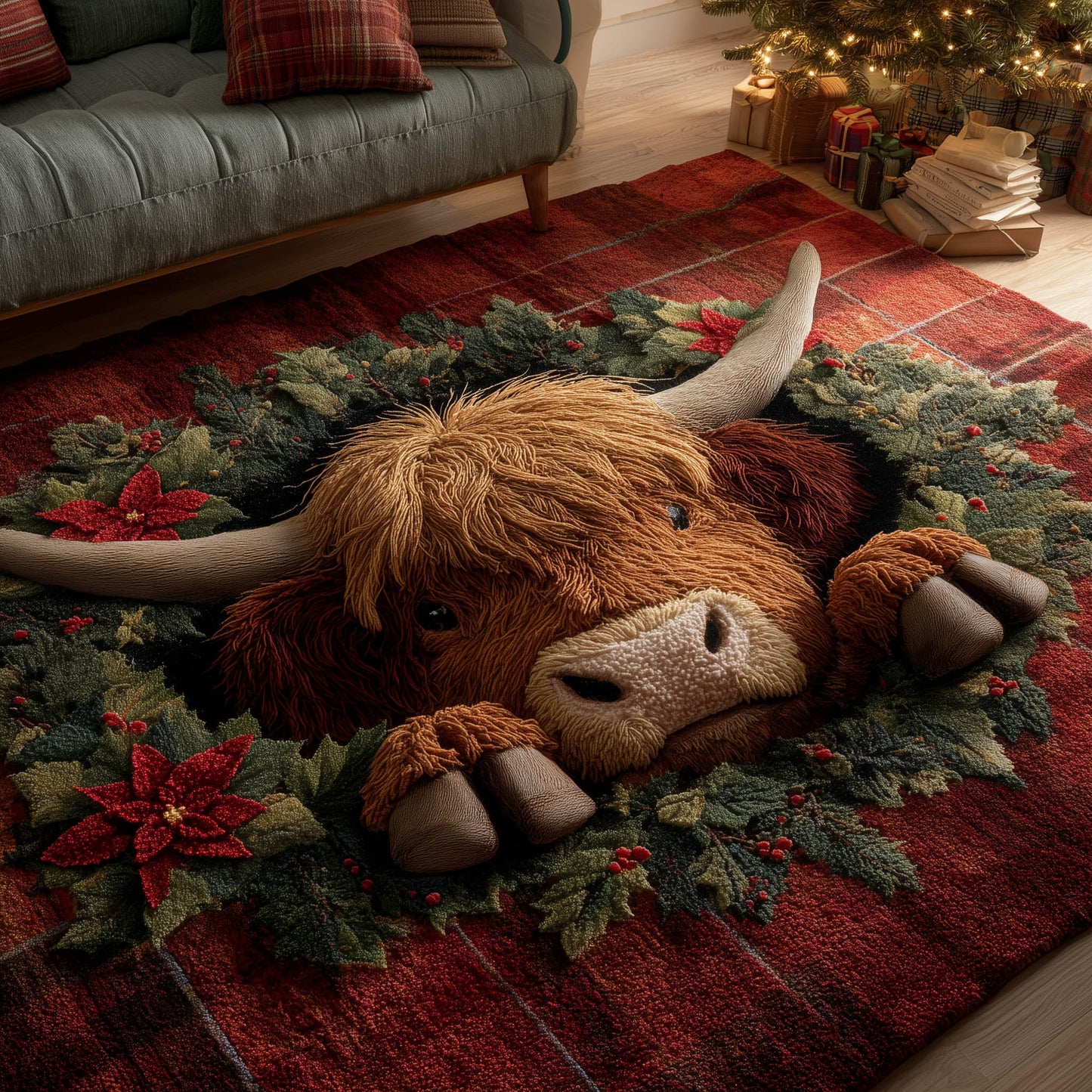 Highland Cow Area Rug GFTONT5484