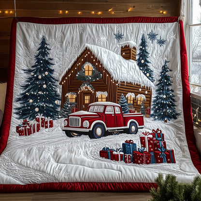 Snowy Christmas Quilted Blanket GFTONT5508