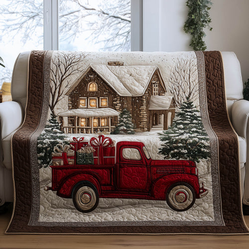 Snowy Christmas Quilted Blanket GFTONT5509