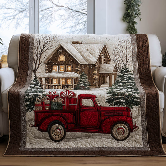 Snowy Christmas Quilted Blanket GFTONT5509