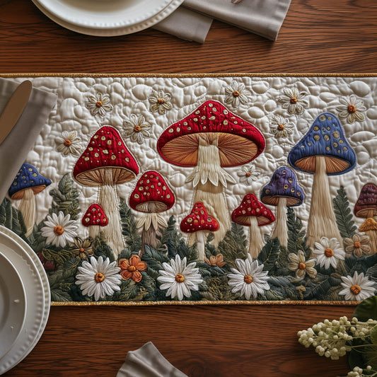 Toadstool Garden Quilted Table Runner GFTONT5512