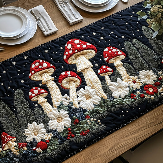 Toadstool Garden Quilted Table Runner GFTONT5513