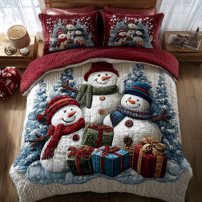 Yuletide Snowman Duvet Cover Set GFTONT5525