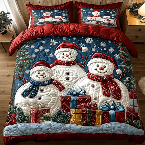 Yuletide Snowman Duvet Cover Set GFTONT5526
