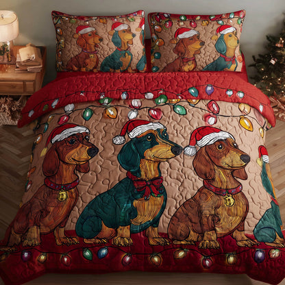 Festive Dachshund Duvet Cover Set GFTONT5527